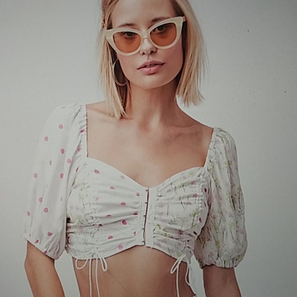 For Love and Lemons strudel floral blouse